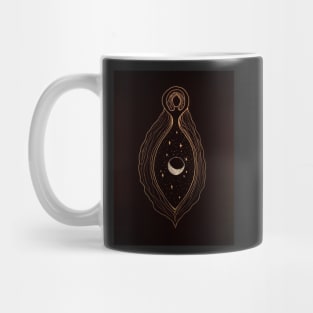 Mother goddess cosmic eye of Shiva Shakti with crescent moon Mug